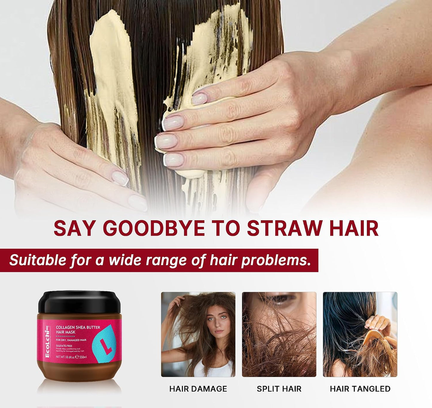 Collagen Shea Butter Hair Mask 550ml
