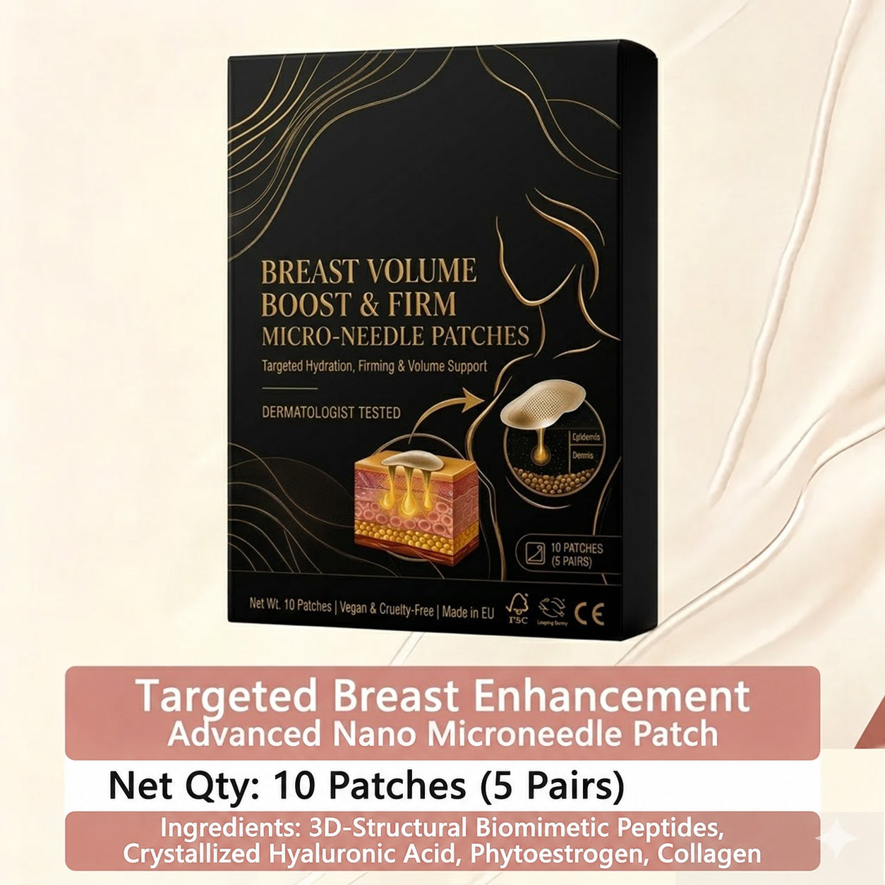 š„CtmsonĀ® Targeted Breast Enhancement Advanced Nano Microneedle Patch
