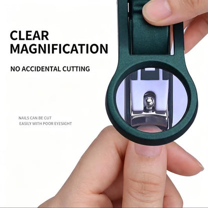 2 PCS Foldable Magnifying Nail Clippers for Seniors & Thick Nails