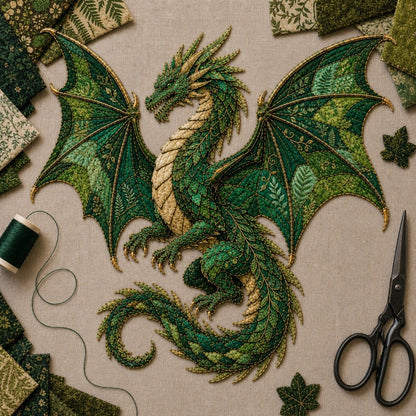 🌙 Mythic Wilds DIY Layered Patchwork Art Kit