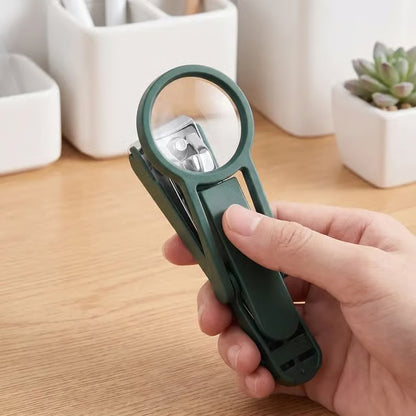 2 PCS Foldable Magnifying Nail Clippers for Seniors & Thick Nails