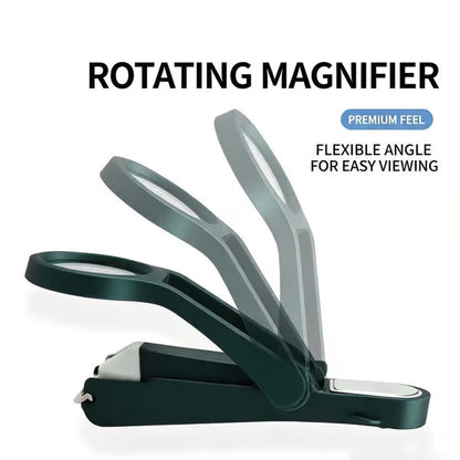 2 PCS Foldable Magnifying Nail Clippers for Seniors & Thick Nails
