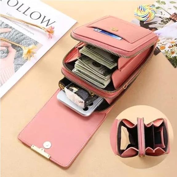 🔥Upgraded Version Anti-Theft Double Layer Leather Bag,🔒 FID Blocking Mini PU Leather Crossbody Bags
