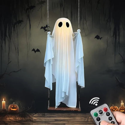 5FT Light-Up Hanging Ghost Halloween Decoration