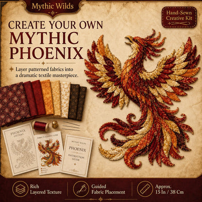 🌙 Mythic Wilds DIY Layered Patchwork Art Kit