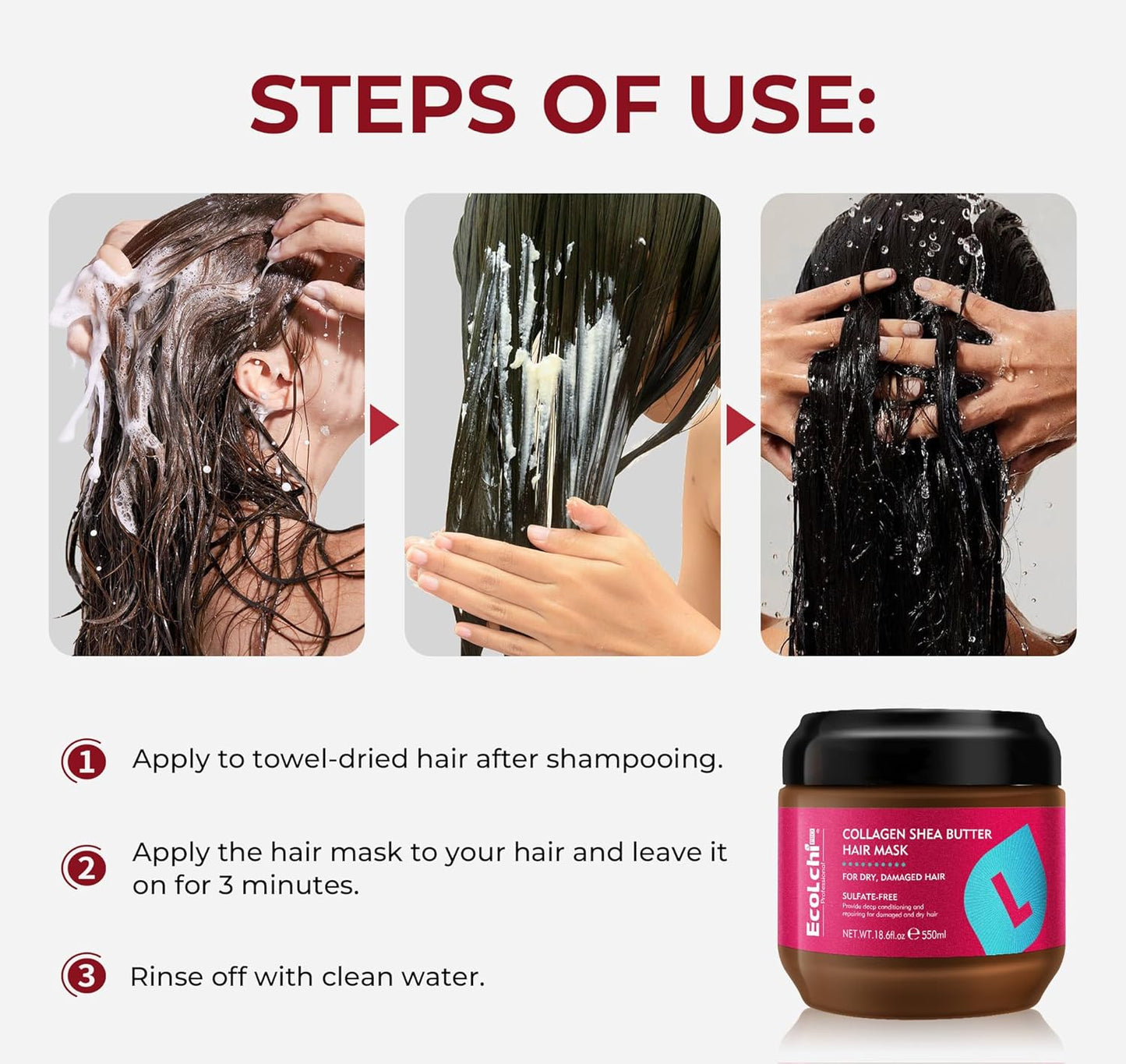Collagen Shea Butter Hair Mask 550ml