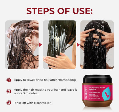 Collagen Shea Butter Hair Mask 550ml