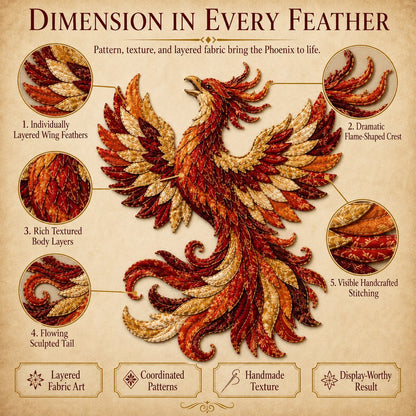 🌙 Mythic Wilds DIY Layered Patchwork Art Kit
