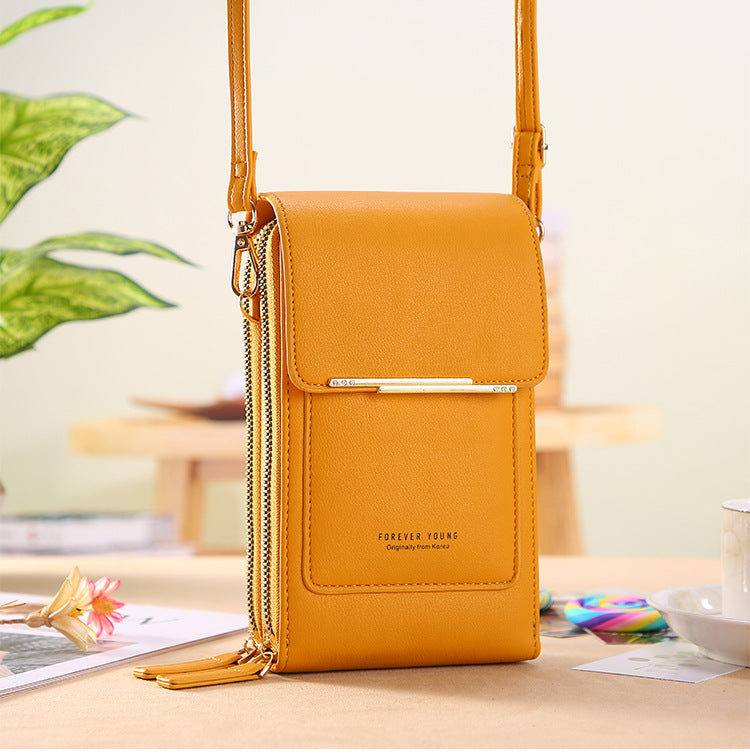 🔥Upgraded Version Anti-Theft Double Layer Leather Bag,🔒 FID Blocking Mini PU Leather Crossbody Bags