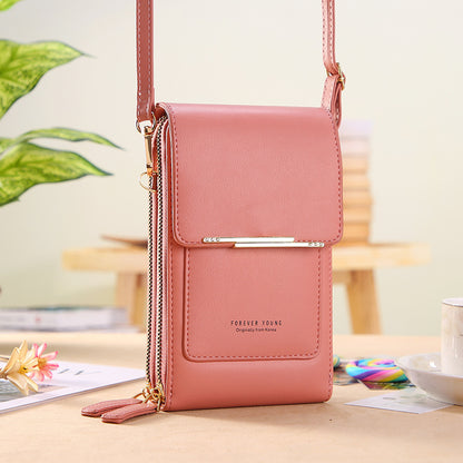 🔥Upgraded Version Anti-Theft Double Layer Leather Bag,🔒 FID Blocking Mini PU Leather Crossbody Bags