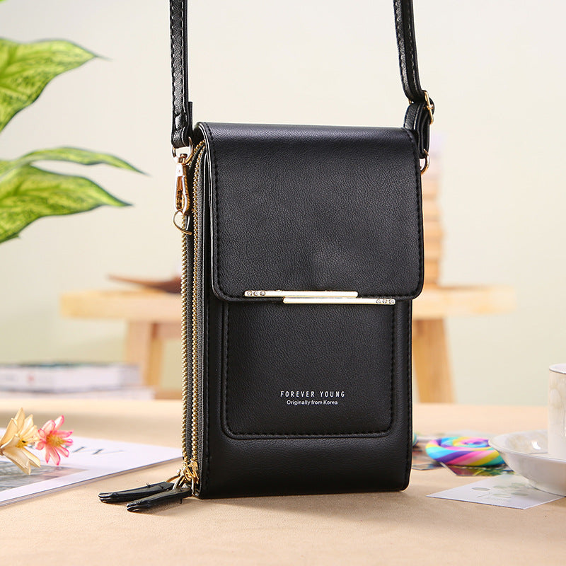 🔥Upgraded Version Anti-Theft Double Layer Leather Bag,🔒 FID Blocking Mini PU Leather Crossbody Bags