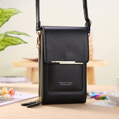 🔥Upgraded Version Anti-Theft Double Layer Leather Bag,🔒 FID Blocking Mini PU Leather Crossbody Bags