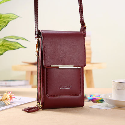 🔥Upgraded Version Anti-Theft Double Layer Leather Bag,🔒 FID Blocking Mini PU Leather Crossbody Bags